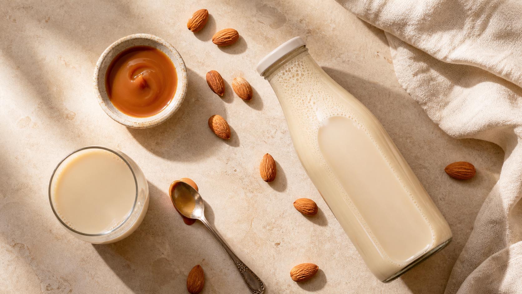 Recette Lait d'amande et caramel