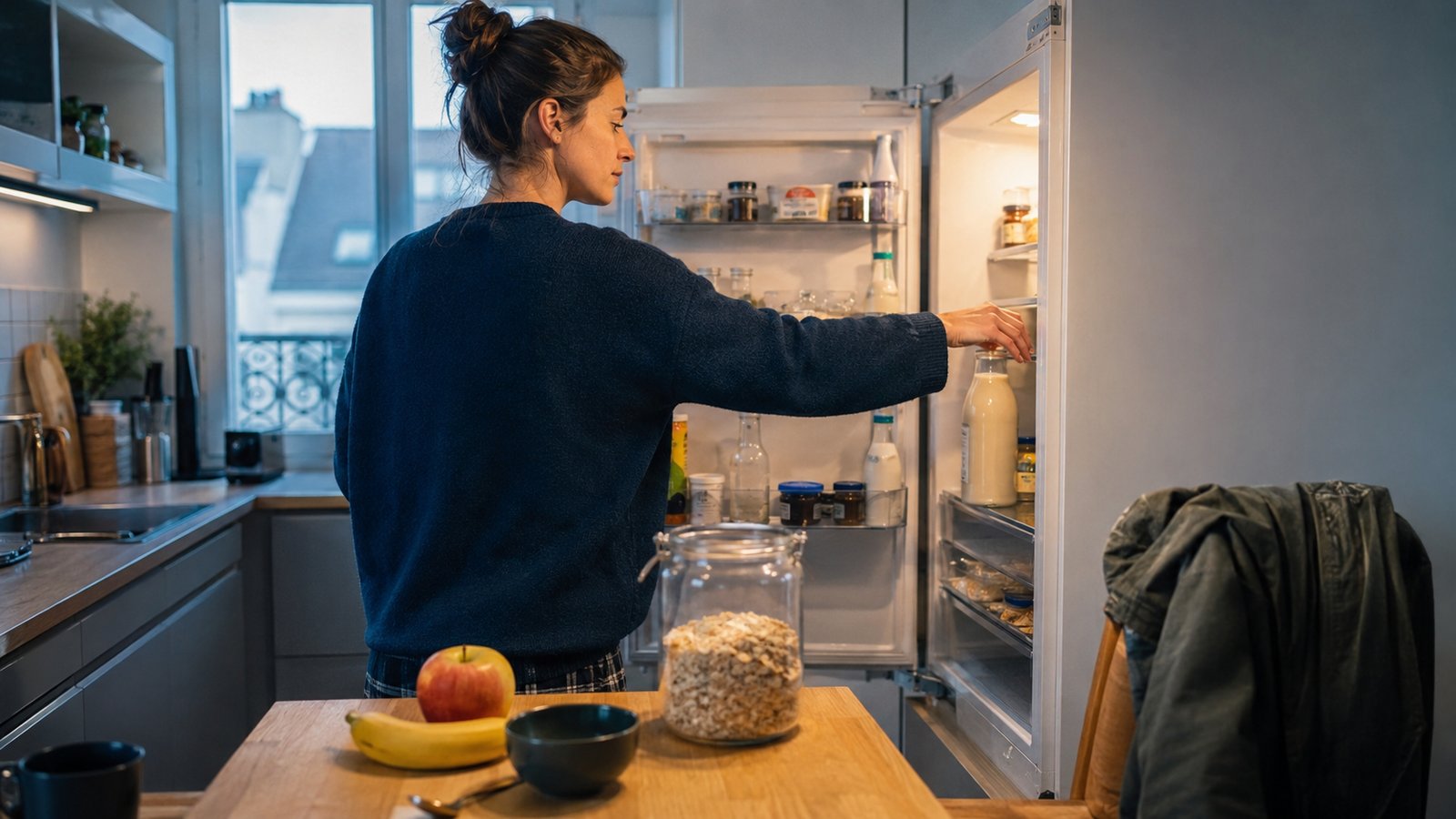 Une famille partage un petit-déjeuner avec plusieurs laits végétaux