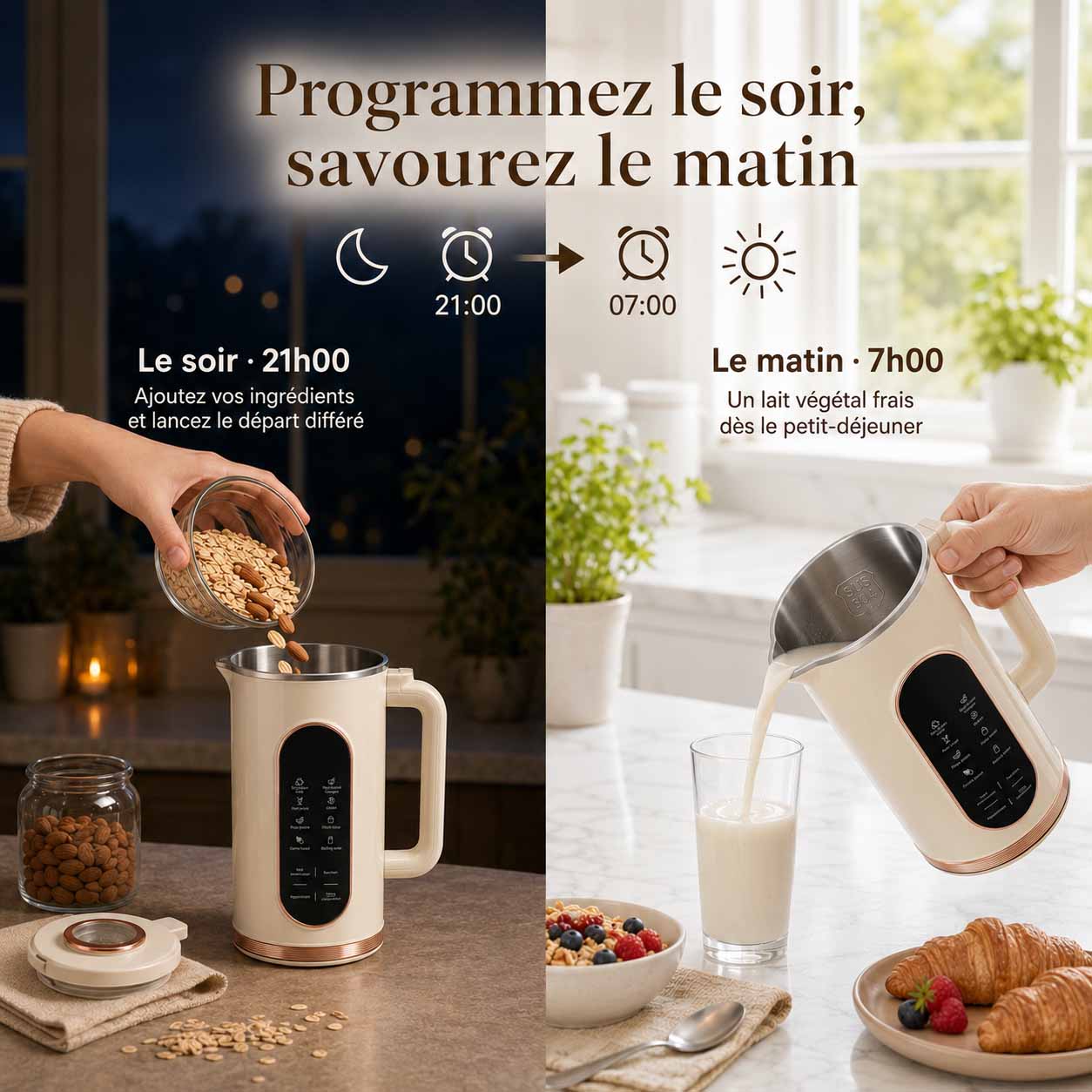 programmez la Machine à lait végétal - DouceLait